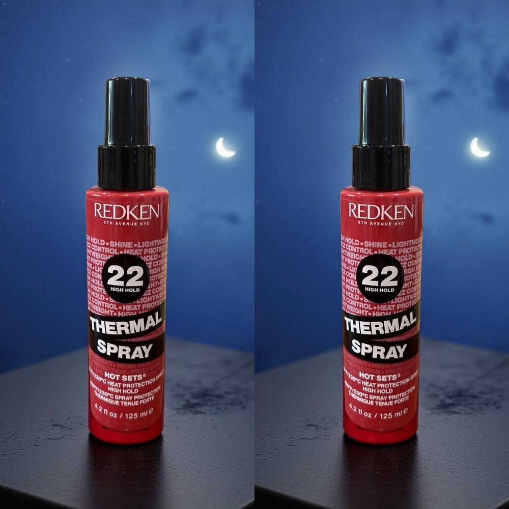 Redken Hot Sets 22 High Hold Thermal Spray 4.2 oz._ 2 units